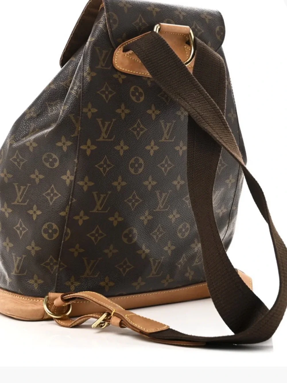 LOUIS VUITTON Monogram Canvas Montsouris GM Backpack Bag with COA and dust bag